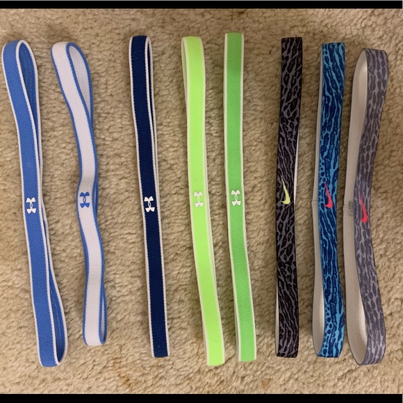 ATHLETIC HEADBAND SET UNDER ARMOUR AND NIKE - Picture 1 of 3